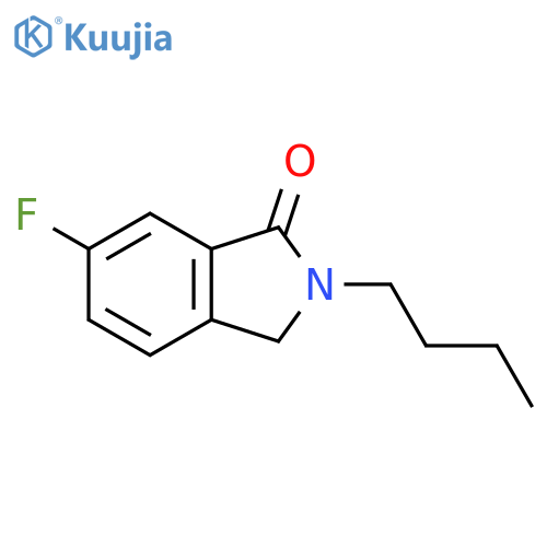 2-butyl-6-fluoro-2,3-dihydro-1H-isoindol-1-one structure