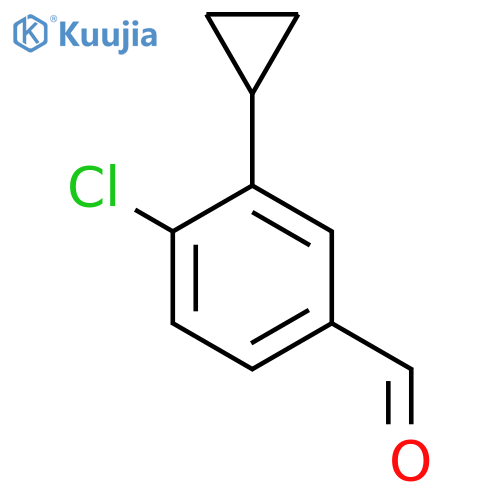 4-Chloro-3-cyclopropylbenzaldehyde structure