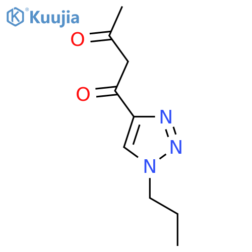 1-(1-propyl-1H-1,2,3-triazol-4-yl)butane-1,3-dione structure