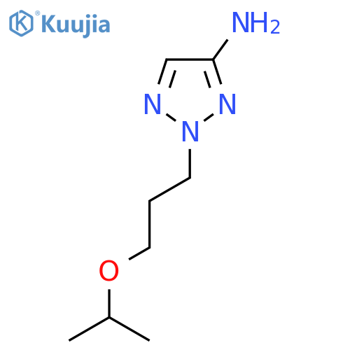 2-3-(propan-2-yloxy)propyl-2H-1,2,3-triazol-4-amine structure