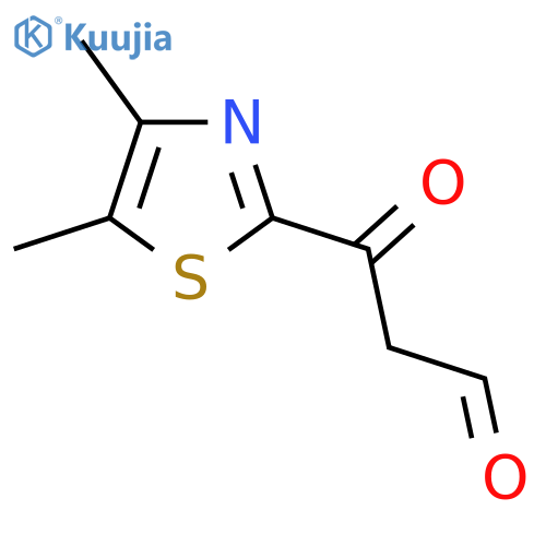 3-(dimethyl-1,3-thiazol-2-yl)-3-oxopropanal structure