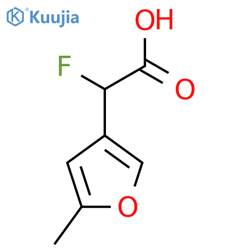2-fluoro-2-(5-methylfuran-3-yl)acetic acid structure