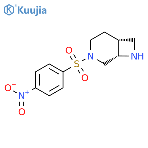 rac-(1R,6S)-3-(4-nitrobenzenesulfonyl)-3,8-diazabicyclo4.2.0octane structure