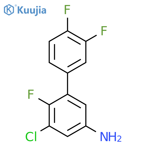3-chloro-5-(3,4-difluorophenyl)-4-fluoroaniline structure