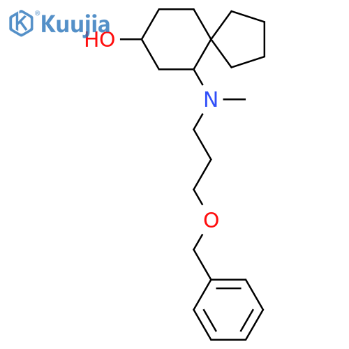 6-{[3-(Benzyloxy)propyl](methyl)amino}spiro[4.5]decan-8-ol structure