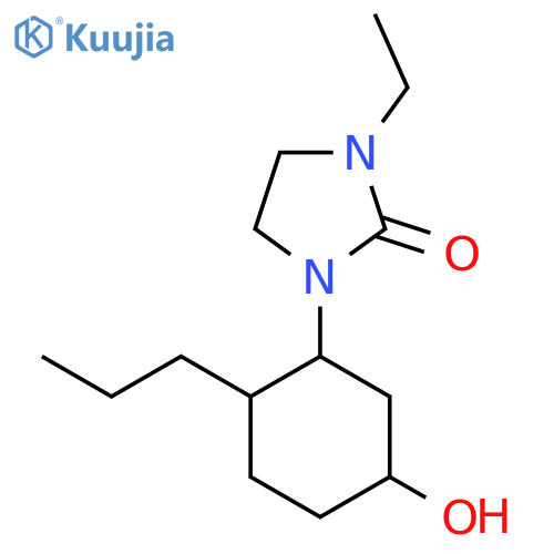 1-Ethyl-3-(5-hydroxy-2-propylcyclohexyl)imidazolidin-2-one structure