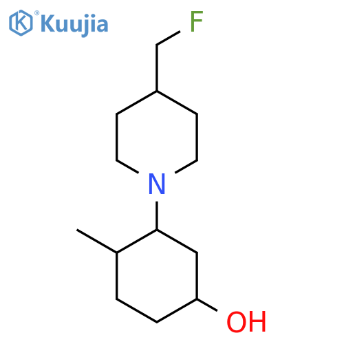 3-[4-(Fluoromethyl)piperidin-1-yl]-4-methylcyclohexan-1-ol structure