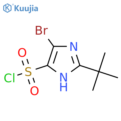 4-bromo-2-tert-butyl-1H-imidazole-5-sulfonyl chloride structure