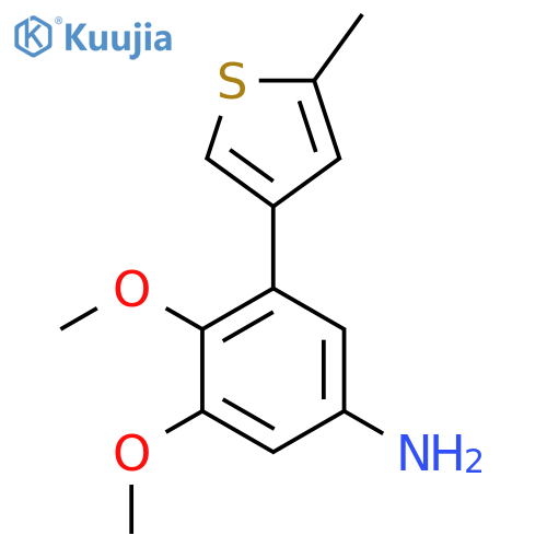 3,4-dimethoxy-5-(5-methylthiophen-3-yl)aniline structure