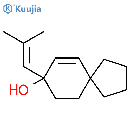8-(2-Methylprop-1-en-1-yl)spiro[4.5]dec-6-en-8-ol structure