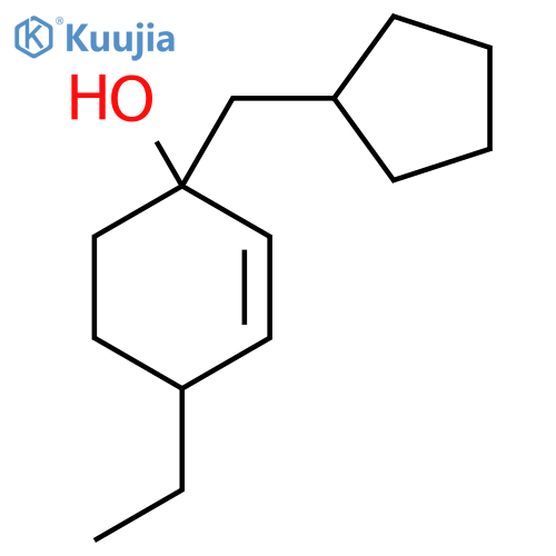 1-(Cyclopentylmethyl)-4-ethylcyclohex-2-en-1-ol structure