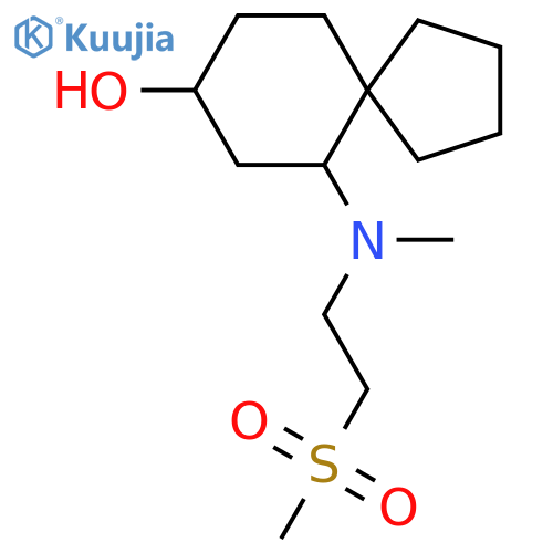 6-[(2-Methanesulfonylethyl)(methyl)amino]spiro[4.5]decan-8-ol structure