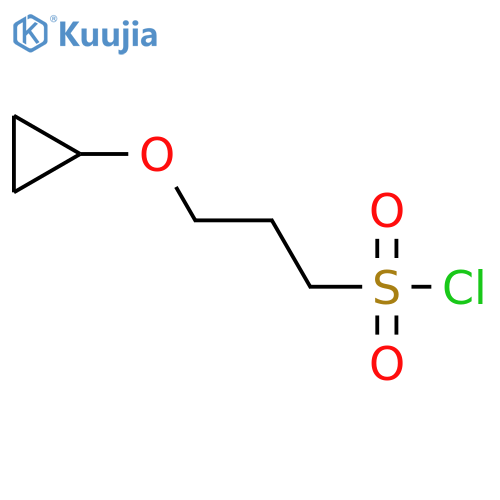 3-cyclopropoxypropane-1-sulfonyl chloride structure