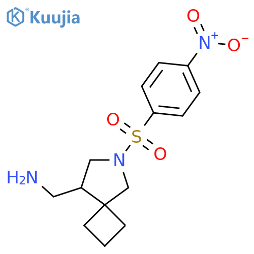 1-[6-(4-Nitrobenzenesulfonyl)-6-azaspiro[3.4]octan-8-yl]methanamine structure