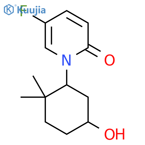 5-Fluoro-1-(5-hydroxy-2,2-dimethylcyclohexyl)-1,2-dihydropyridin-2-one structure