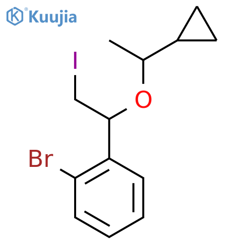 1-bromo-2-1-(1-cyclopropylethoxy)-2-iodoethylbenzene structure