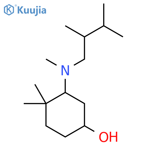 3-[(2,3-Dimethylbutyl)(methyl)amino]-4,4-dimethylcyclohexan-1-ol structure