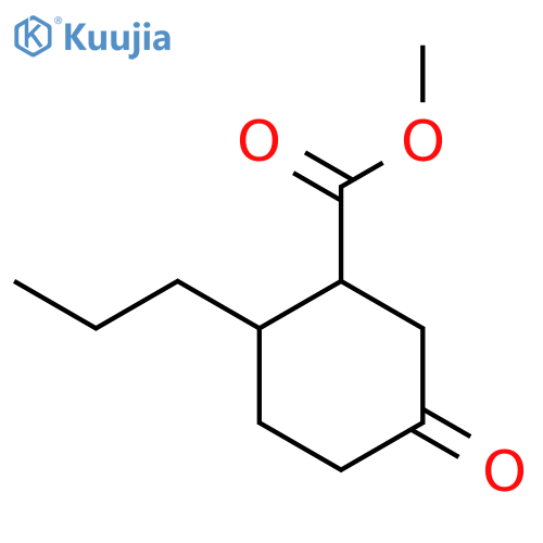 Methyl 5-oxo-2-propylcyclohexane-1-carboxylate structure