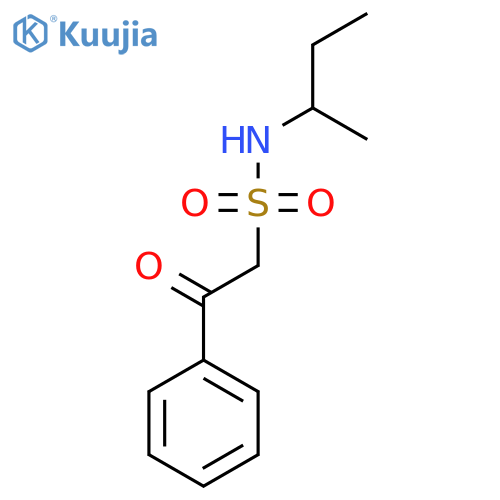 N-(butan-2-yl)-2-oxo-2-phenylethane-1-sulfonamide structure