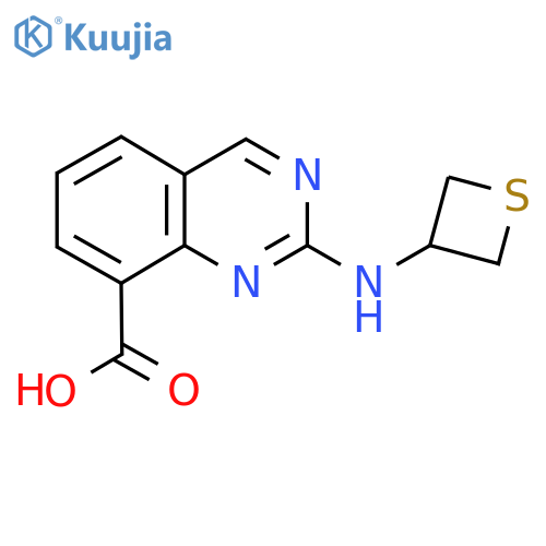 2-[(Thietan-3-yl)amino]quinazoline-8-carboxylic acid structure