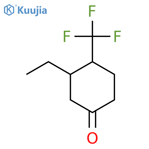3-Ethyl-4-(trifluoromethyl)cyclohexan-1-one structure