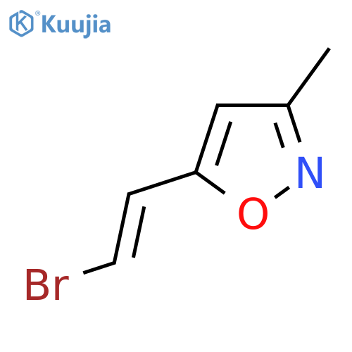 5-(2-Bromoethenyl)-3-methyl-1,2-oxazole structure