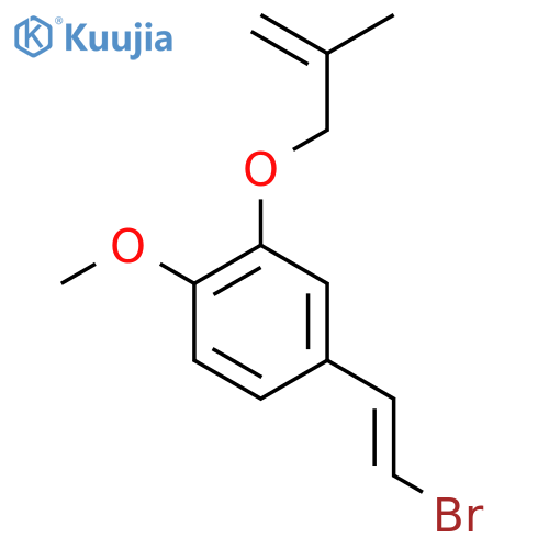 4-(2-Bromoethenyl)-1-methoxy-2-[(2-methylprop-2-en-1-yl)oxy]benzene structure