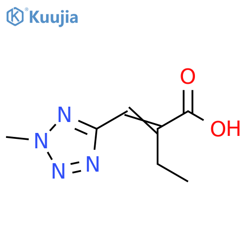 Butanoic acid, 2-[(2-methyl-2H-tetrazol-5-yl)methylene]- structure