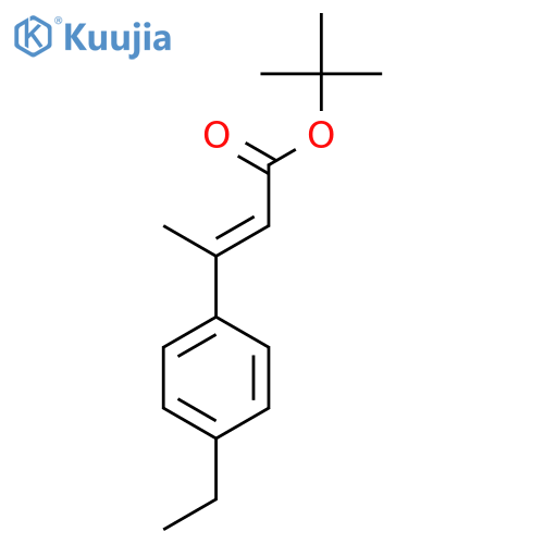 tert-butyl (2E)-3-(4-ethylphenyl)but-2-enoate structure