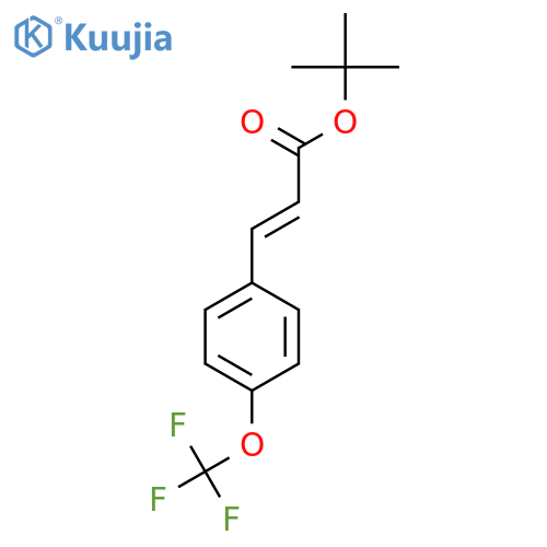 tert-butyl (2E)-3-4-(trifluoromethoxy)phenylprop-2-enoate structure