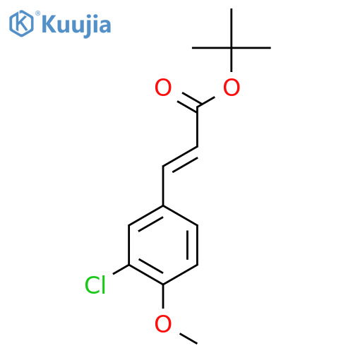 tert-butyl (2E)-3-(3-chloro-4-methoxyphenyl)prop-2-enoate structure