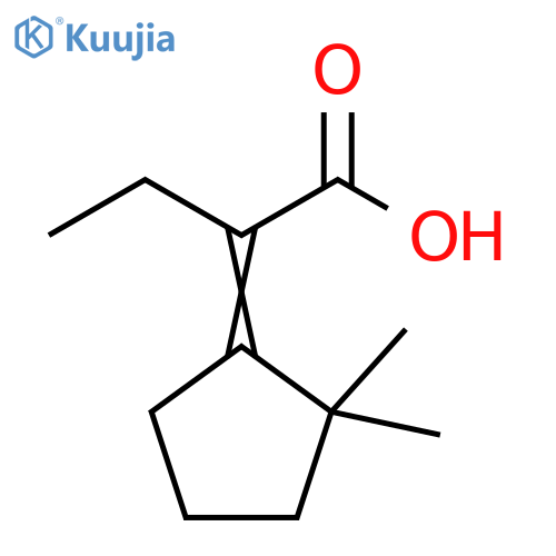 Butanoic acid, 2-(2,2-dimethylcyclopentylidene)- structure