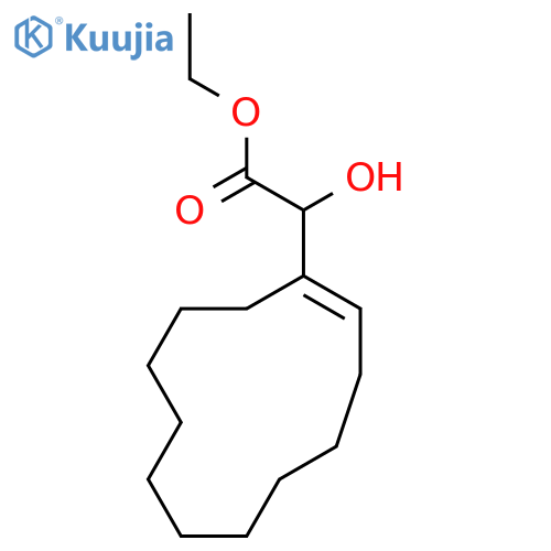 ethyl 2-[(1E)-cyclododec-1-en-1-yl]-2-hydroxyacetate structure
