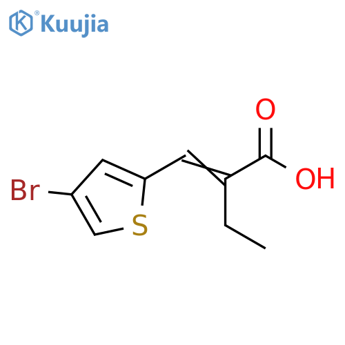 Butanoic acid, 2-[(4-bromo-2-thienyl)methylene]- structure