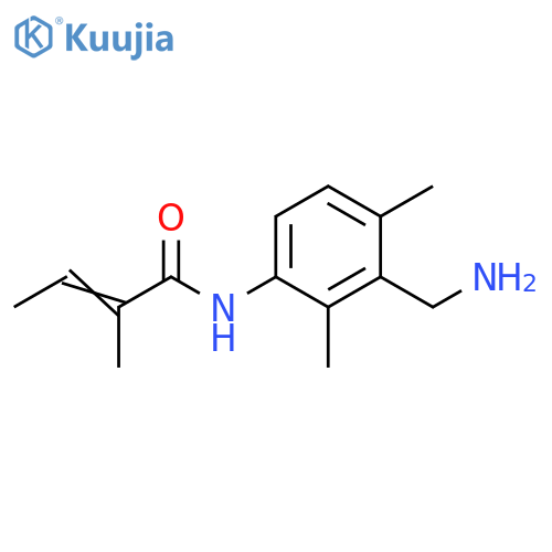 2-Butenamide, N-[3-(aminomethyl)-2,4-dimethylphenyl]-2-methyl- structure