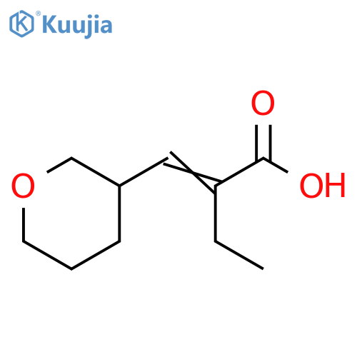 Butanoic acid, 2-[(tetrahydro-2H-pyran-3-yl)methylene]- structure