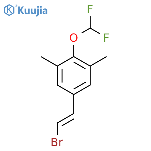 5-(2-Bromoethenyl)-2-(difluoromethoxy)-1,3-dimethylbenzene structure