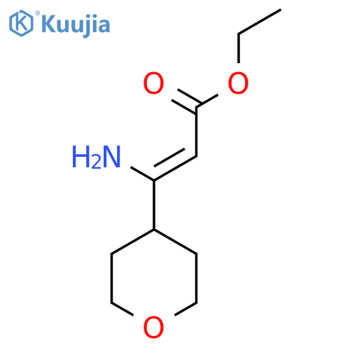 ethyl (2Z)-3-amino-3-(oxan-4-yl)prop-2-enoate structure