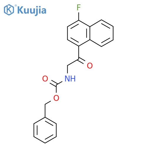 benzyl N-2-(4-fluoronaphthalen-1-yl)-2-oxoethylcarbamate structure