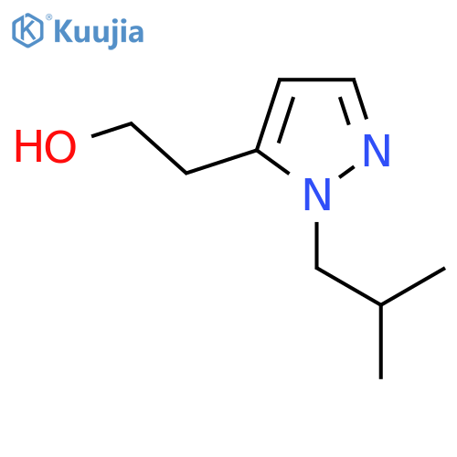 2-1-(2-methylpropyl)-1H-pyrazol-5-ylethan-1-ol structure