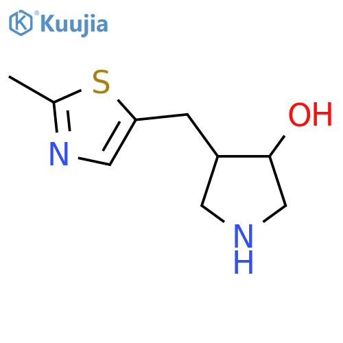4-(2-methyl-1,3-thiazol-5-yl)methylpyrrolidin-3-ol structure