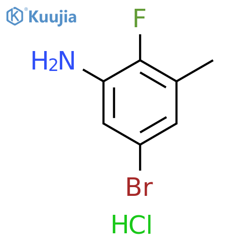 5-Bromo-2-fluoro-3-methylaniline hydrochloride structure