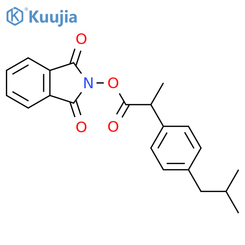 (1,3-Dioxoisoindolin-2-yl) 2-(4-isobutylphenyl)propanoate structure