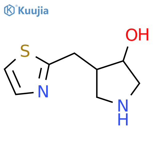 4-(1,3-thiazol-2-yl)methylpyrrolidin-3-ol structure