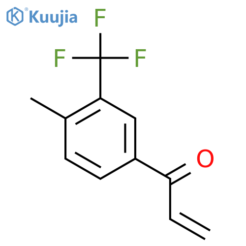 1-4-methyl-3-(trifluoromethyl)phenylprop-2-en-1-one structure