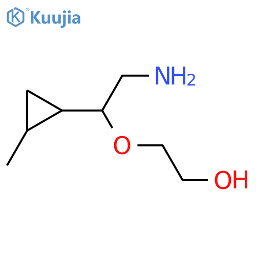 2-2-amino-1-(2-methylcyclopropyl)ethoxyethan-1-ol structure