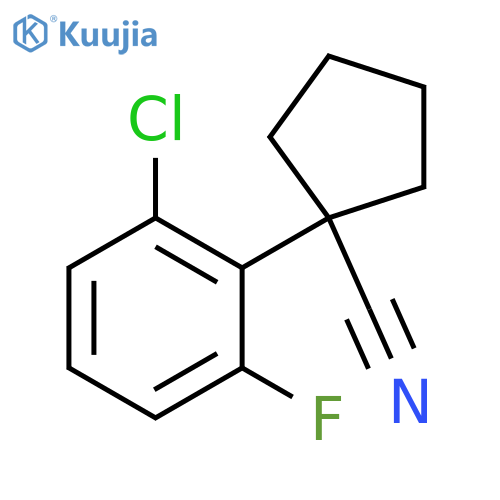 Cyclopentanecarbonitrile, 1-(2-chloro-6-fluorophenyl)- structure