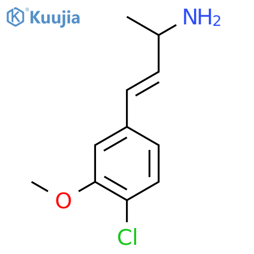 4-(4-chloro-3-methoxyphenyl)but-3-en-2-amine structure