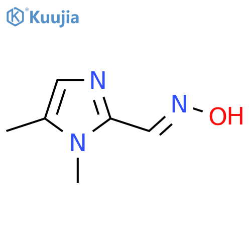 N-(1,5-dimethyl-1H-imidazol-2-yl)methylidenehydroxylamine structure