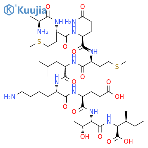 L-Isoleucine,L-alanyl-L-methionyl-L-glutaminyl-L-methionyl-L-leucyl-L-lysyl-L-a-glutamyl-L-threonyl- structure